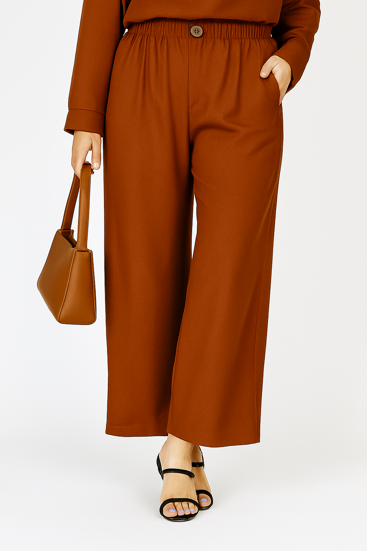 URBAN - LINEN - CINNAMON - TROUSERS