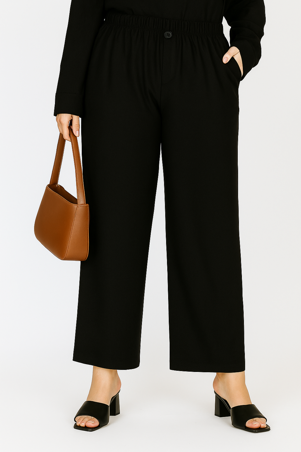 URBAN - LINEN - BLACK PEPPER - TROUSERS