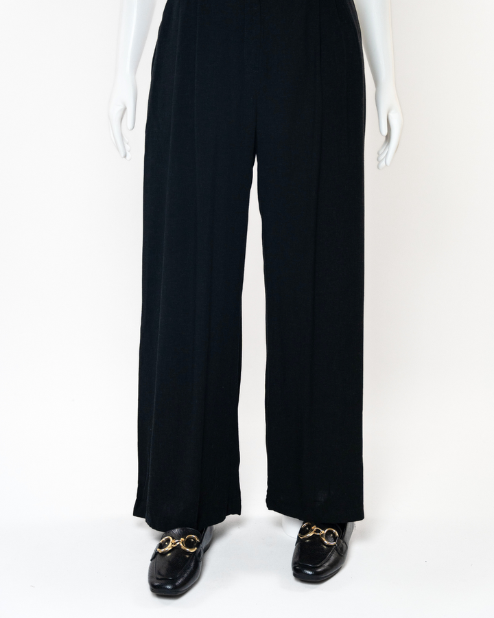 URBAN - LINEN - BLACK PEPPER - TROUSERS