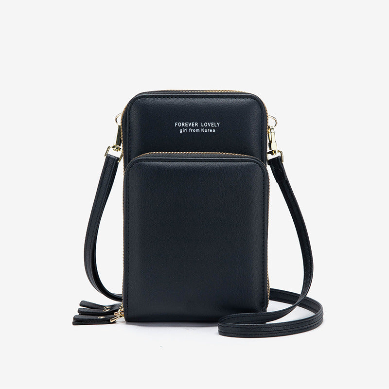 Women’s Tri-Fold Crossbody Phone Bag | حقيبة هاتف نسائية كروس بودي متعددة الجيوب