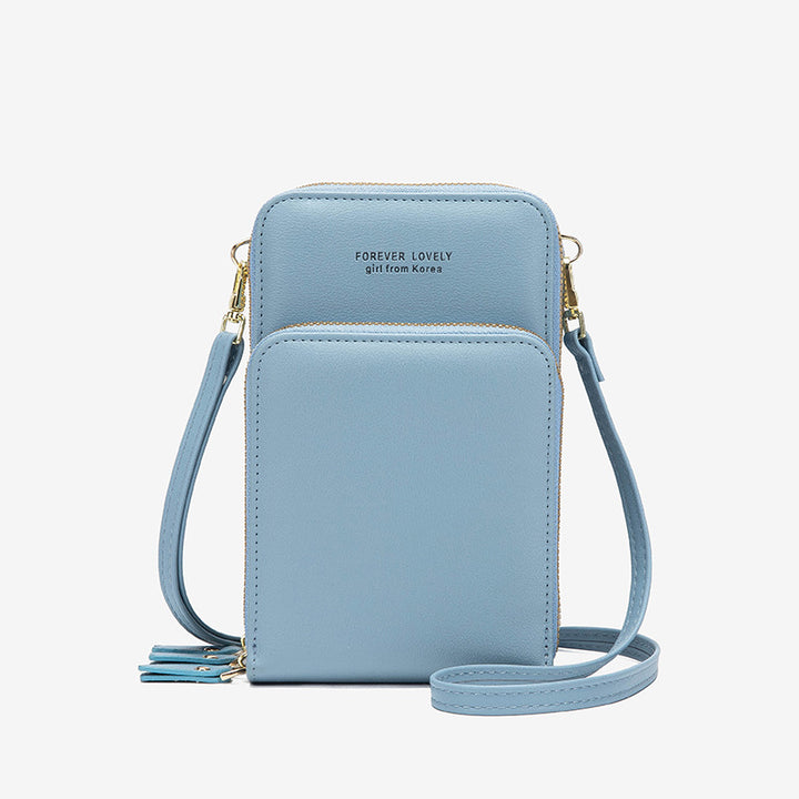 Women’s Tri-Fold Crossbody Phone Bag | حقيبة هاتف نسائية كروس بودي متعددة الجيوب