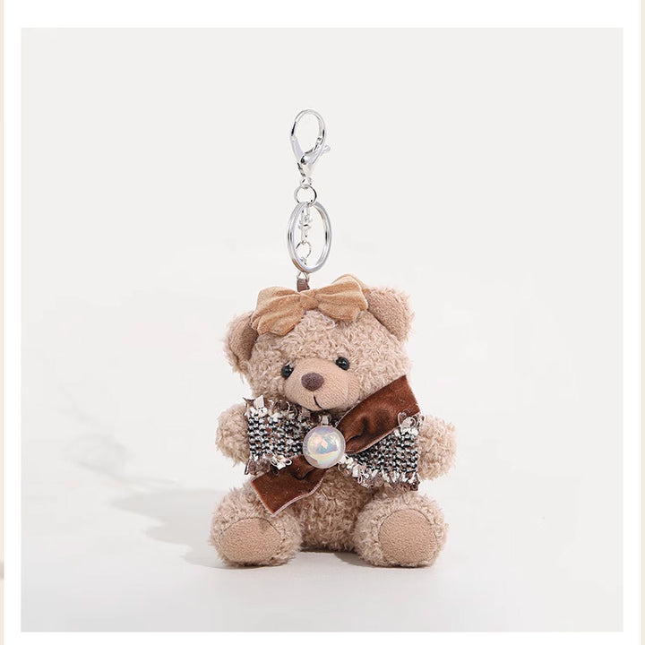 Women’s Teddy Bear Bag Charm Keychain | تعليقة حقيبة نسائية بتصميم دب لطيف