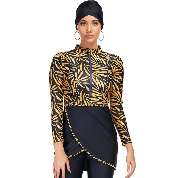 The Floral Active Burkini (3-Piece Set)