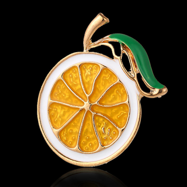 Women’s Lemon Fruit Brooch | بروش نسائي لطيف بتصميم الليمون