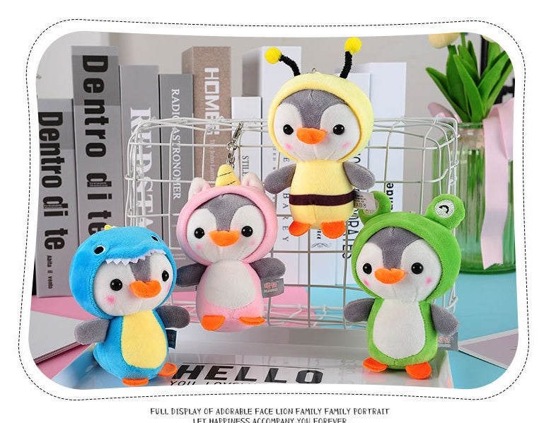 Women’s Penguin Plush Bag Charm Keychain | تعليقة حقيبة نسائية بتصميم بطريق لطيف