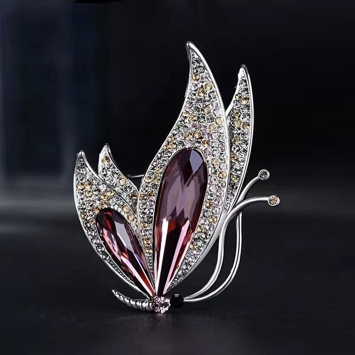 Women’s Crystal Bowknot Brooch Collection | بروش نسائي كريستال بتصميم فيونكة