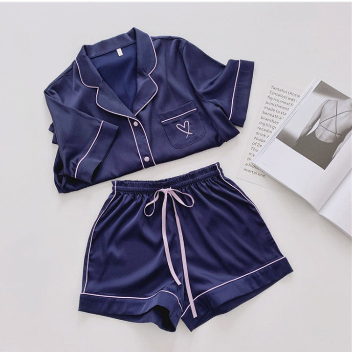 Women’s Ice Silk Pajamas Set | Cooling Elegant Sleepwear