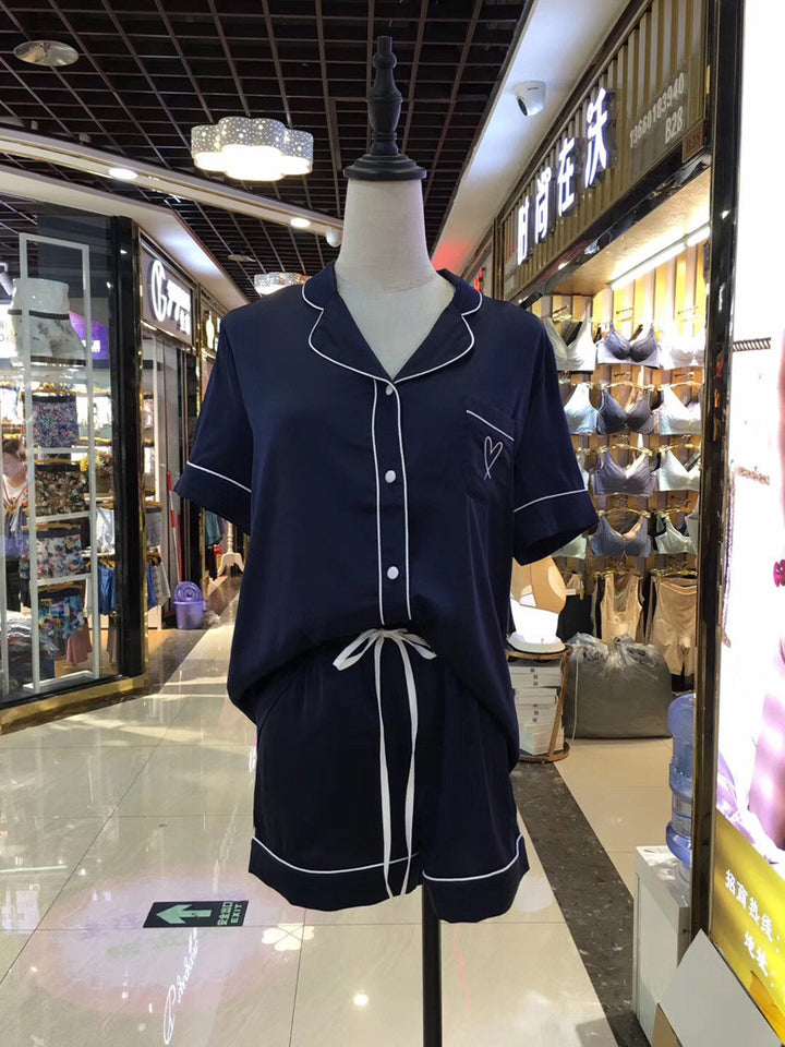 Women’s Ice Silk Pajamas Set | Cooling Elegant Sleepwear