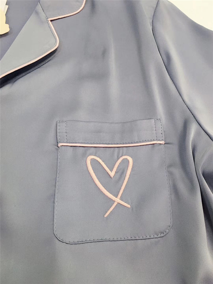 Women’s Ice Silk Pajamas Set | Cooling Elegant Sleepwear