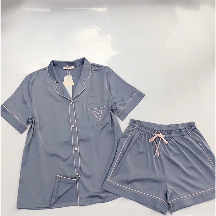 Women’s Ice Silk Pajamas Set | Cooling Elegant Sleepwear