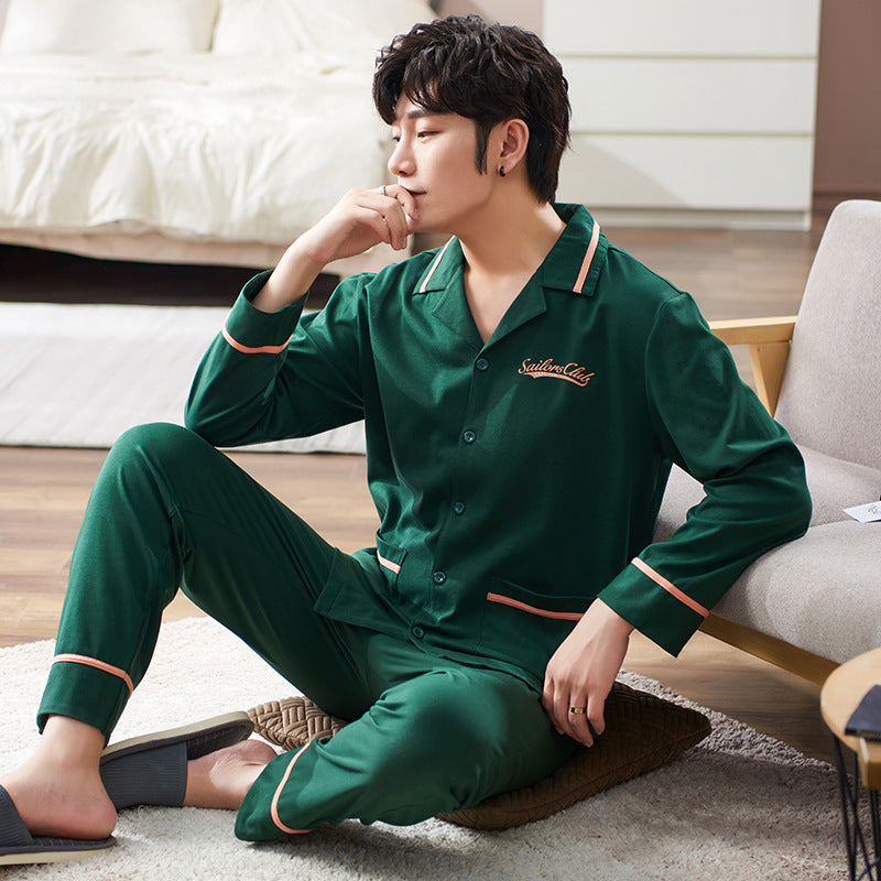 Men’s Cotton Pajamas Set | Classic Elegant Sleepwear