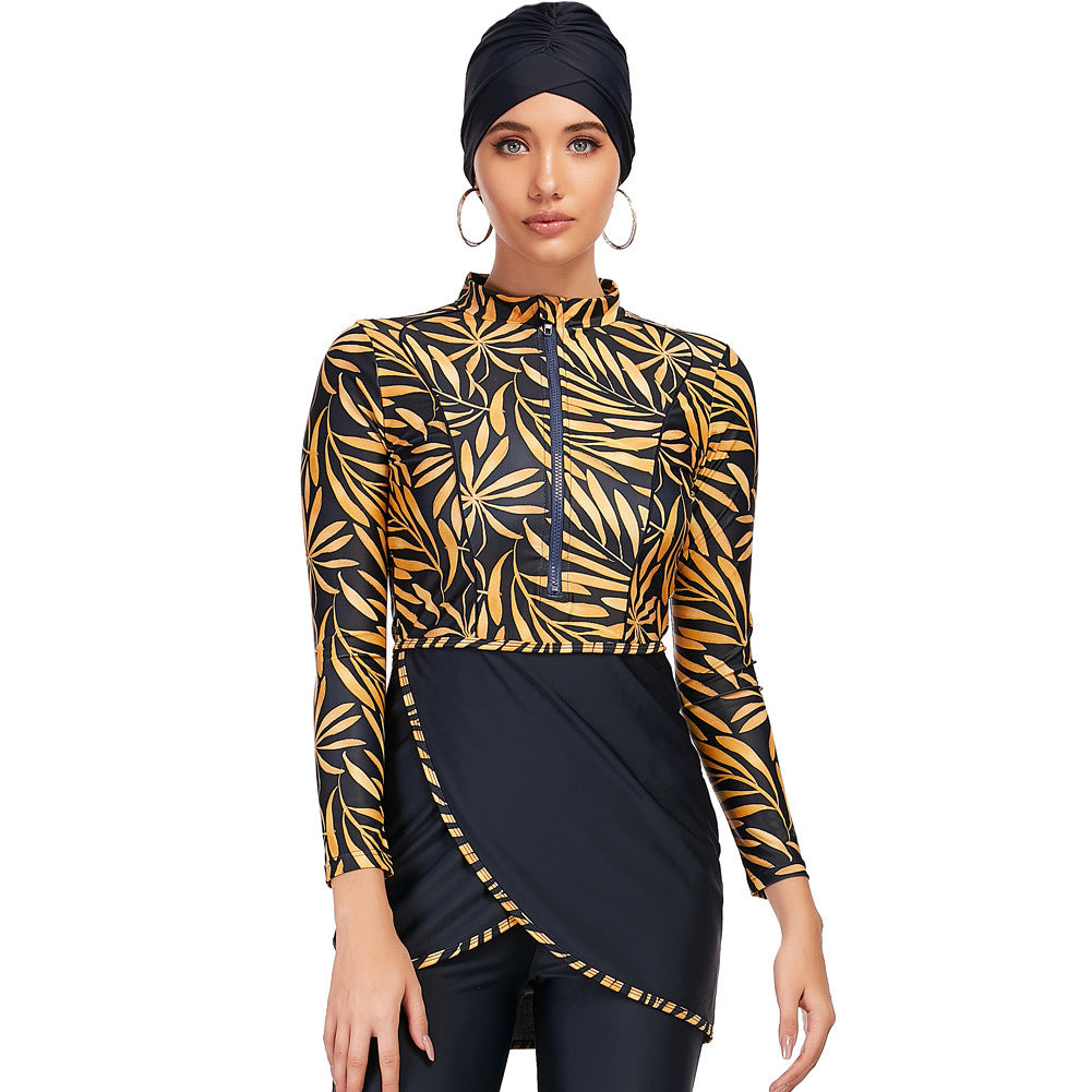 The Floral Active Burkini (3-Piece Set)