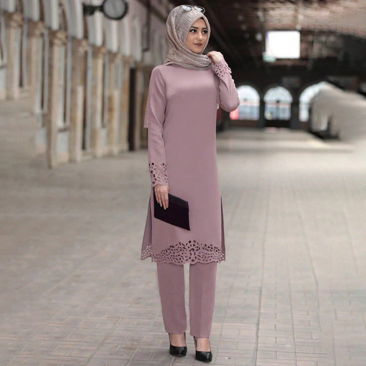 Set Urban Two Piece Modest Outfit Tunic & Pants