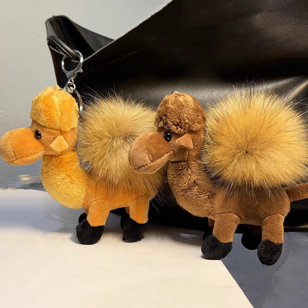 Women’s Plush Camel Bag Charm Keychain | تعليقة حقيبة نسائية بتصميم جمل لطيف