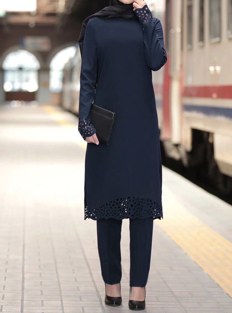 Set Urban Two Piece Modest Outfit Tunic & Pants