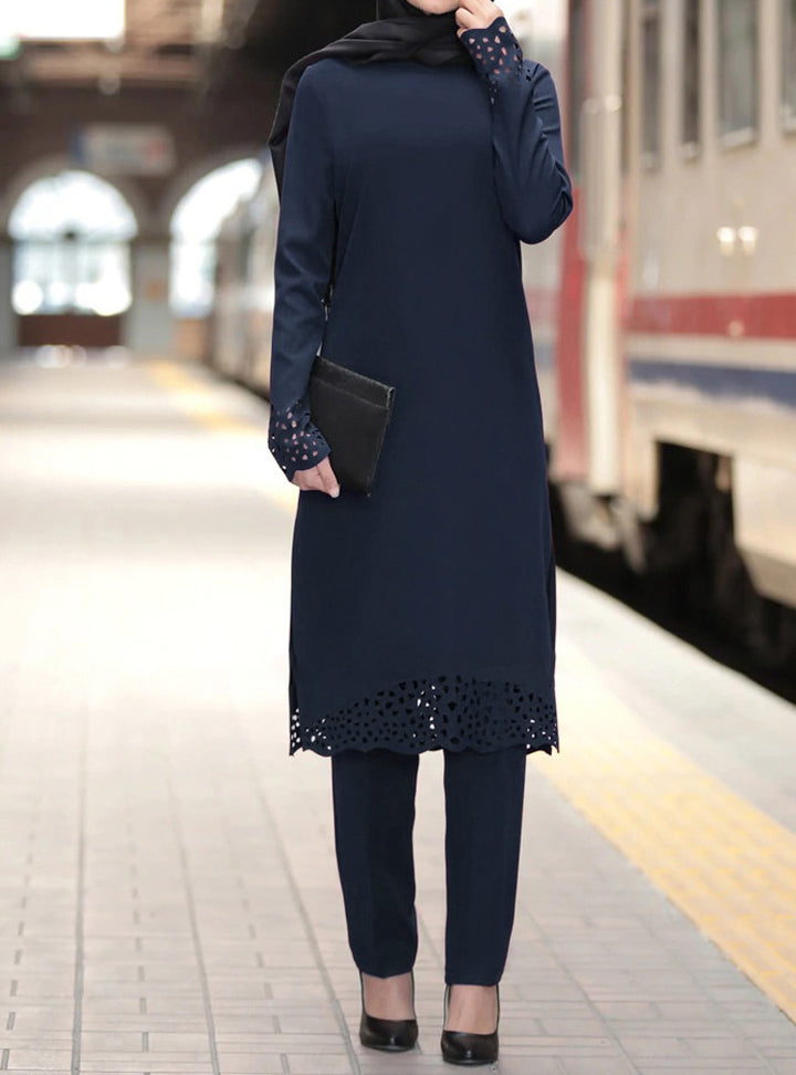 Set Urban Two Piece Modest Outfit Tunic & Pants