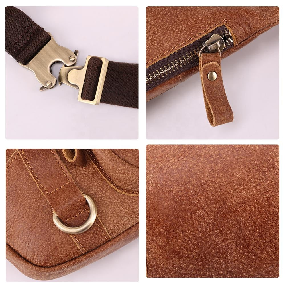 Leather Phone Waist Bag | حقيبة خصر وهاتف جلدية