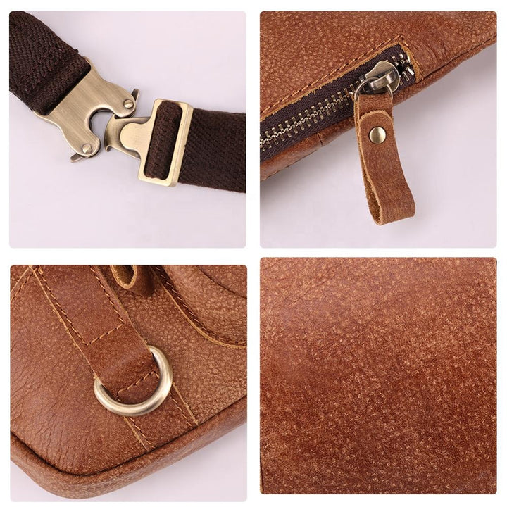 Leather Phone Waist Bag | حقيبة خصر وهاتف جلدية