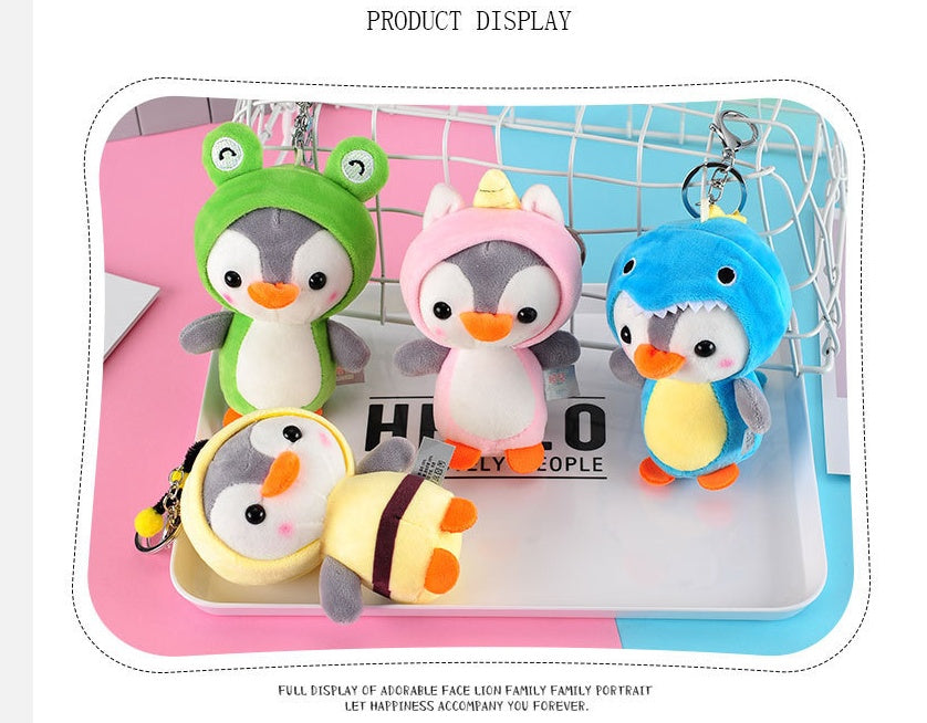 Women’s Penguin Plush Bag Charm Keychain | تعليقة حقيبة نسائية بتصميم بطريق لطيف