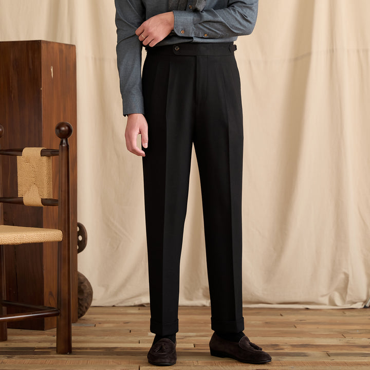 Men’s Naples Suit Pants | High-Waisted Straight Leg Tailoring