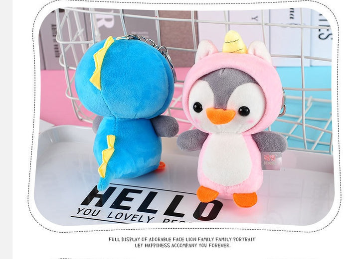 Women’s Penguin Plush Bag Charm Keychain | تعليقة حقيبة نسائية بتصميم بطريق لطيف