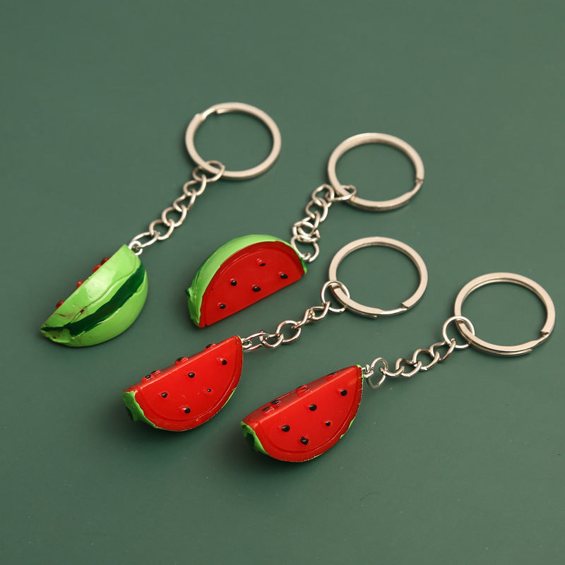 Women’s Watermelon Slice Keychain Pendant | ميدالية نسائية بتصميم شريحة بطيخ