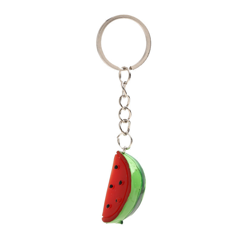 Women’s Watermelon Slice Keychain Pendant | ميدالية نسائية بتصميم شريحة بطيخ