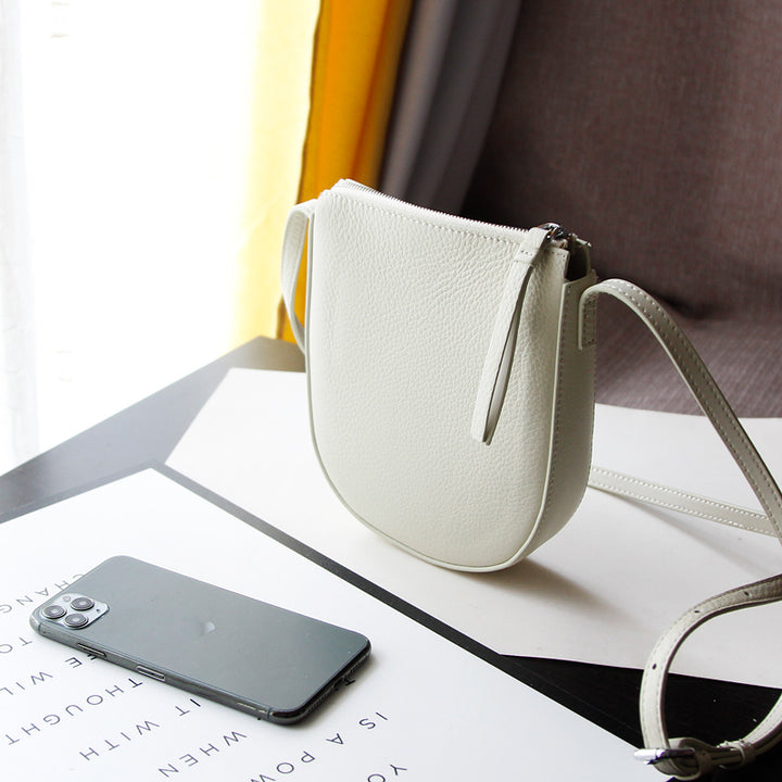 Women’s Mini Leather Phone Crossbody Bag | حقيبة هاتف نسائية صغيرة جلد كروس بودي