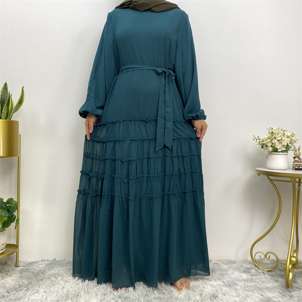 The Emerald Flowing Abaya