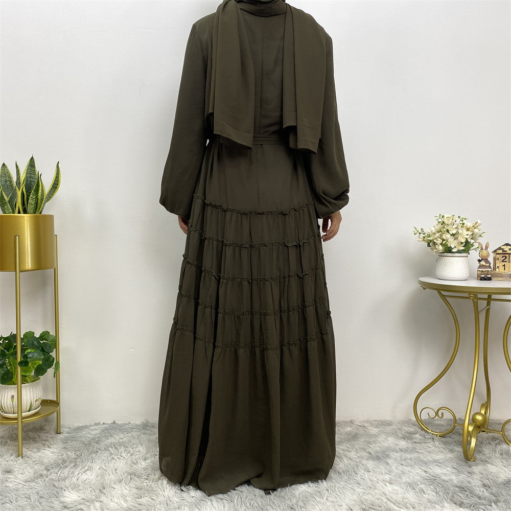 The Emerald Flowing Abaya