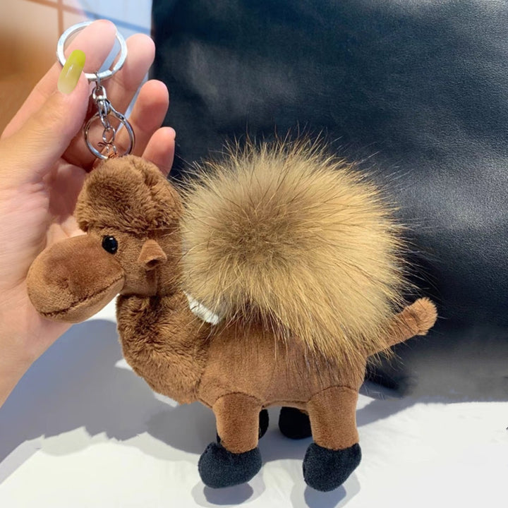 Women’s Plush Camel Bag Charm Keychain | تعليقة حقيبة نسائية بتصميم جمل لطيف
