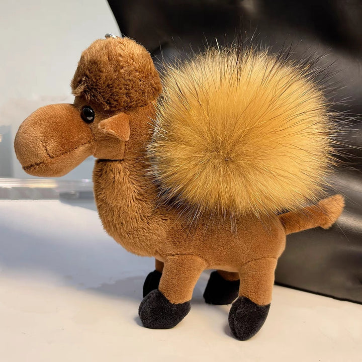 Women’s Plush Camel Bag Charm Keychain | تعليقة حقيبة نسائية بتصميم جمل لطيف