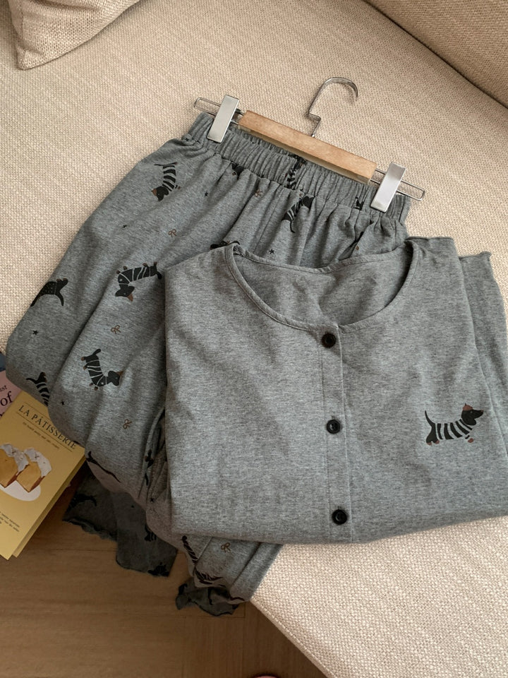 The Whimsical Print Cotton Sleepwear Set