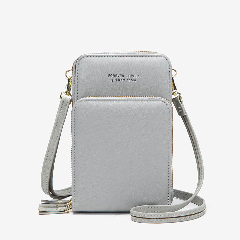 Women’s Tri-Fold Crossbody Phone Bag | حقيبة هاتف نسائية كروس بودي متعددة الجيوب