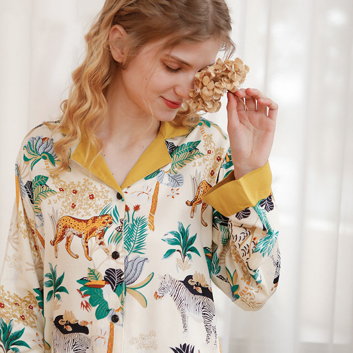 VINACHY | Premium Viscose-Satin Loungewear Set