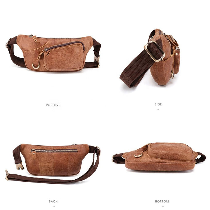 Leather Phone Waist Bag | حقيبة خصر وهاتف جلدية