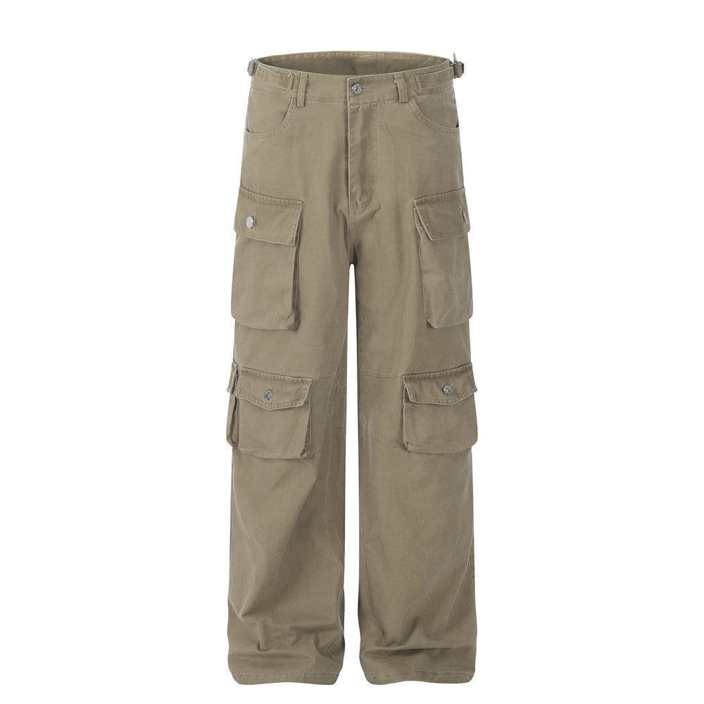 Men’s Multi-Pocket Cargo Pants | Casual Loose Fit