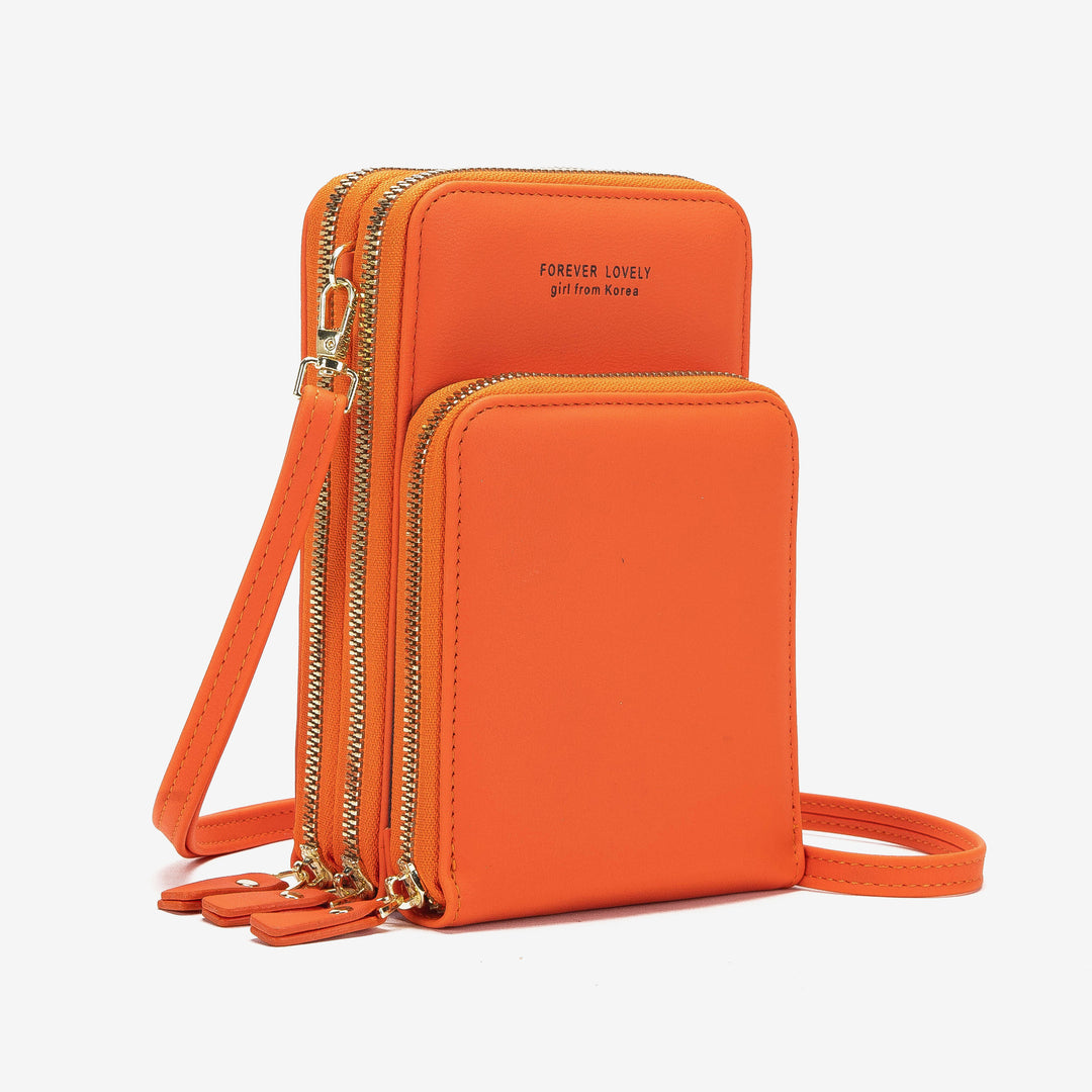 Women’s Tri-Fold Crossbody Phone Bag | حقيبة هاتف نسائية كروس بودي متعددة الجيوب
