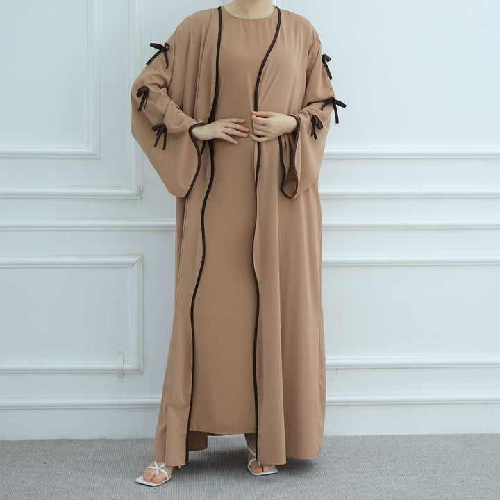 The Ribbon Drape Abaya Set