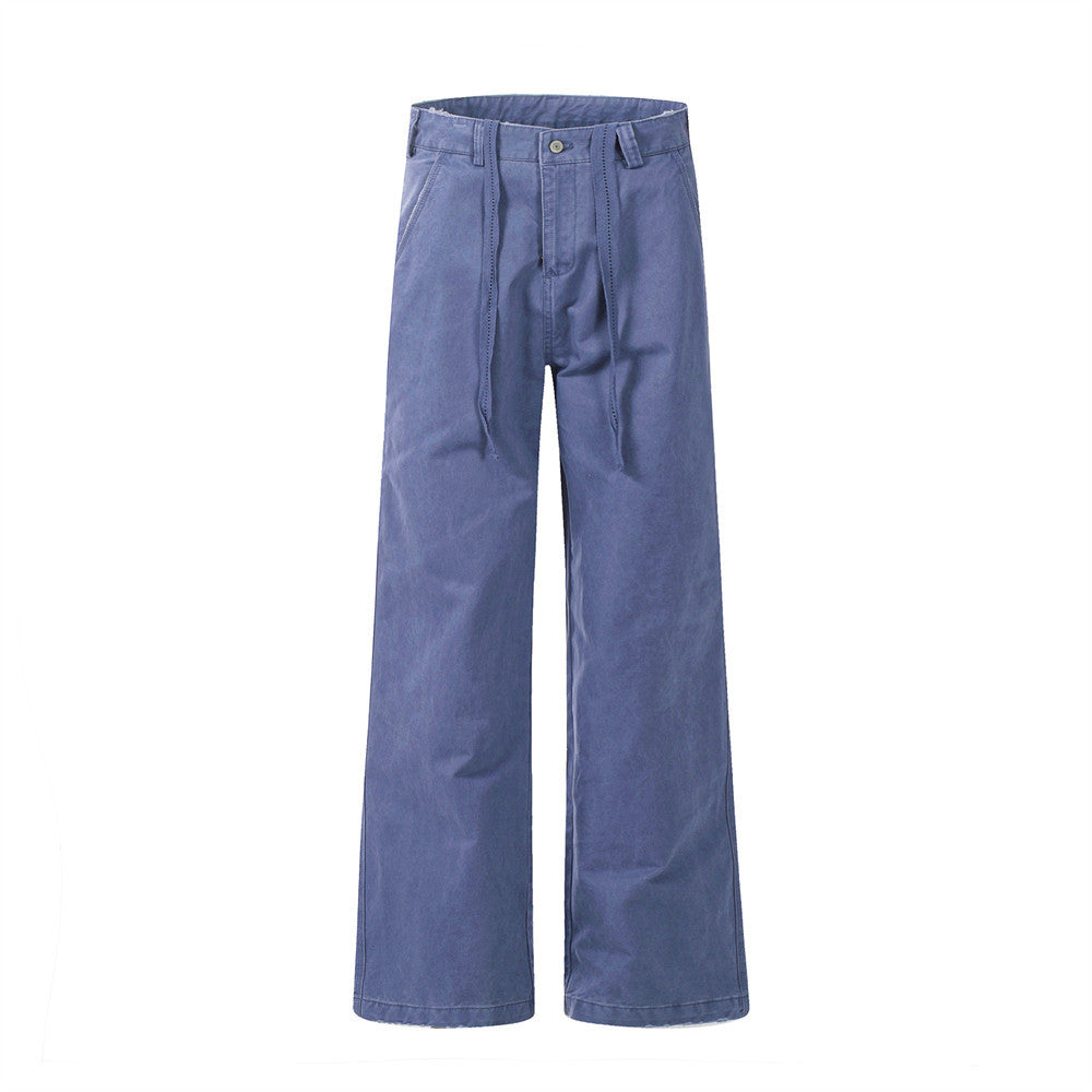 Men’s Wide Leg Casual Pants | Loose Solid Color Trousers