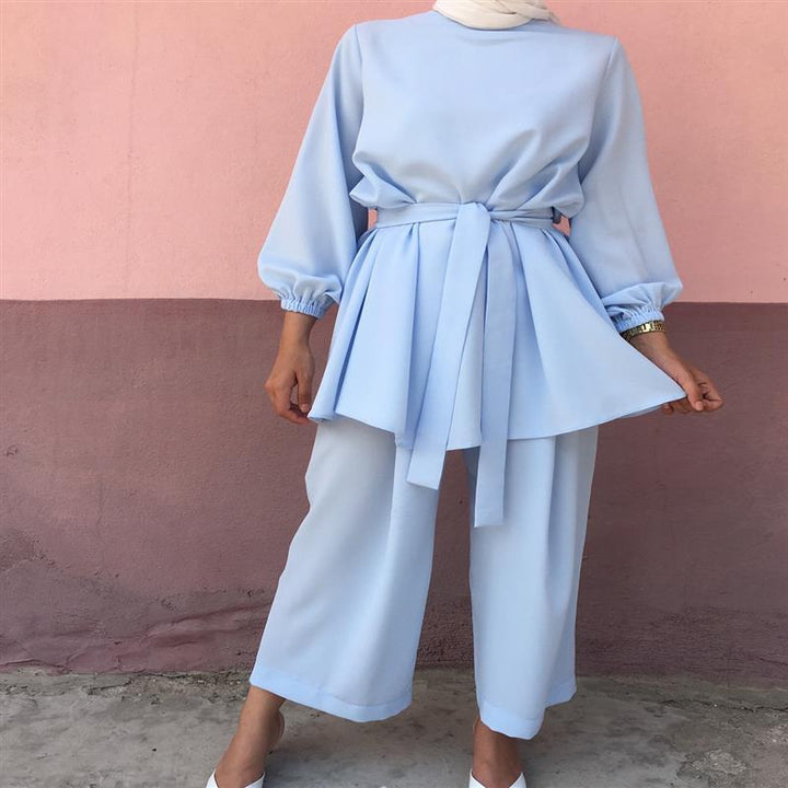 Set Elegant Two Piece Modest Outfit