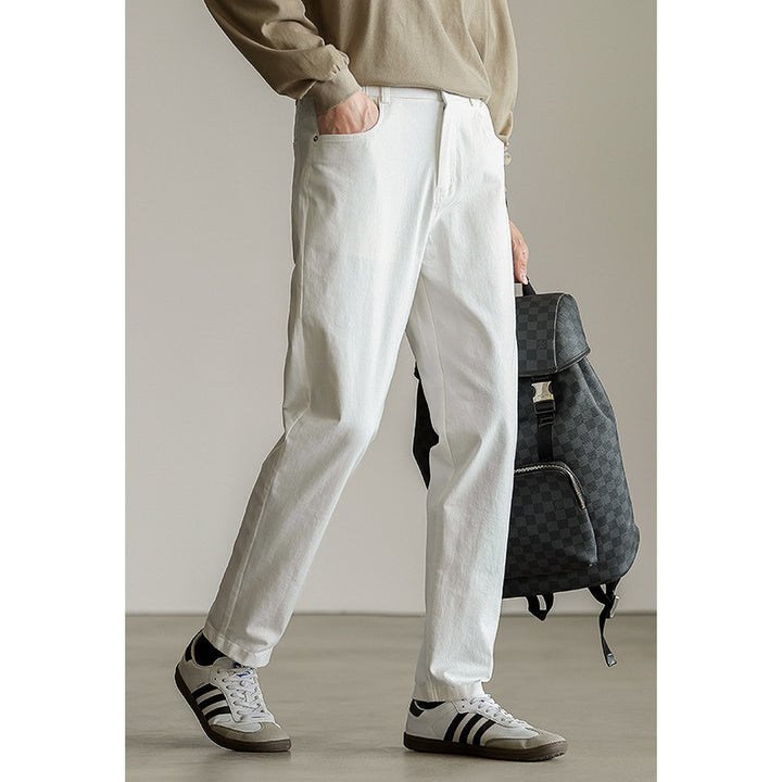 Men’s Heavy Stretch Jeans | Straight Leg Casual Denim