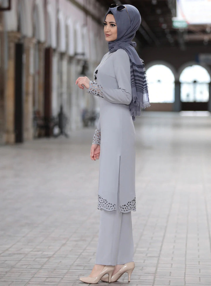Set Urban Two Piece Modest Outfit Tunic & Pants