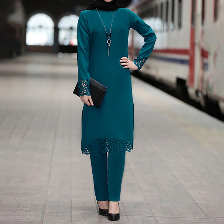 Set Urban Two Piece Modest Outfit Tunic & Pants
