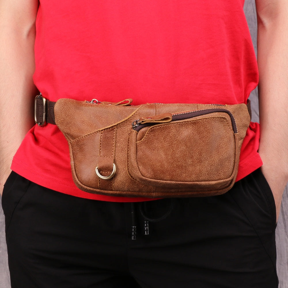 Leather Phone Waist Bag | حقيبة خصر وهاتف جلدية