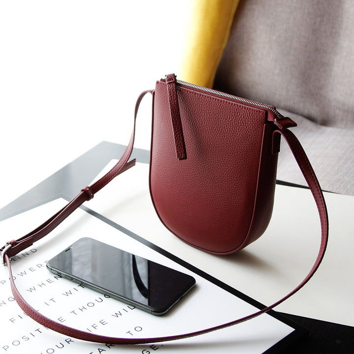 Women’s Mini Leather Phone Crossbody Bag | حقيبة هاتف نسائية صغيرة جلد كروس بودي