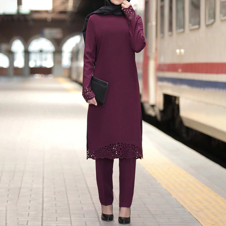 Set Urban Two Piece Modest Outfit Tunic & Pants