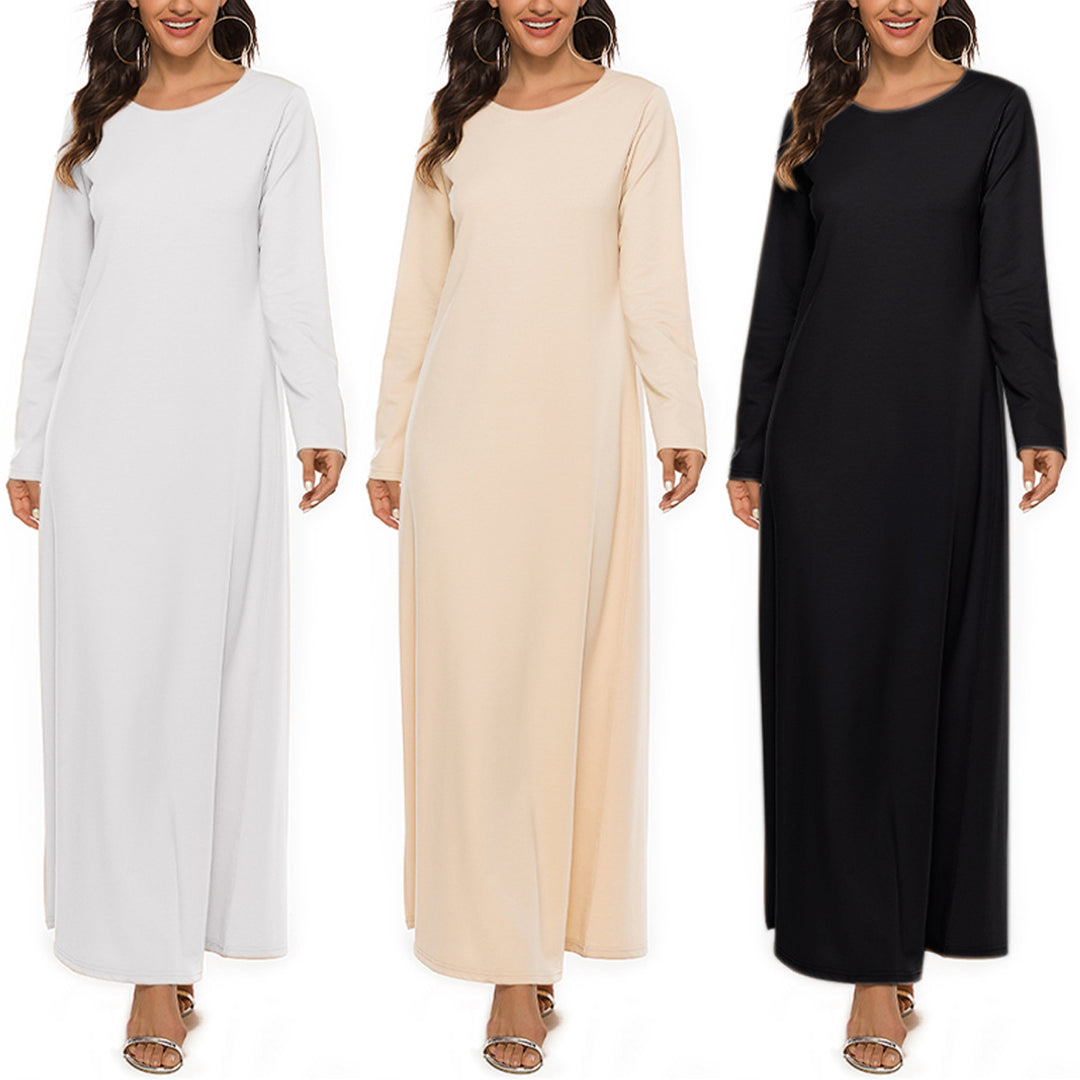 Women’s Inner Abaya Dress | Long Sleeve Modest Base Layer