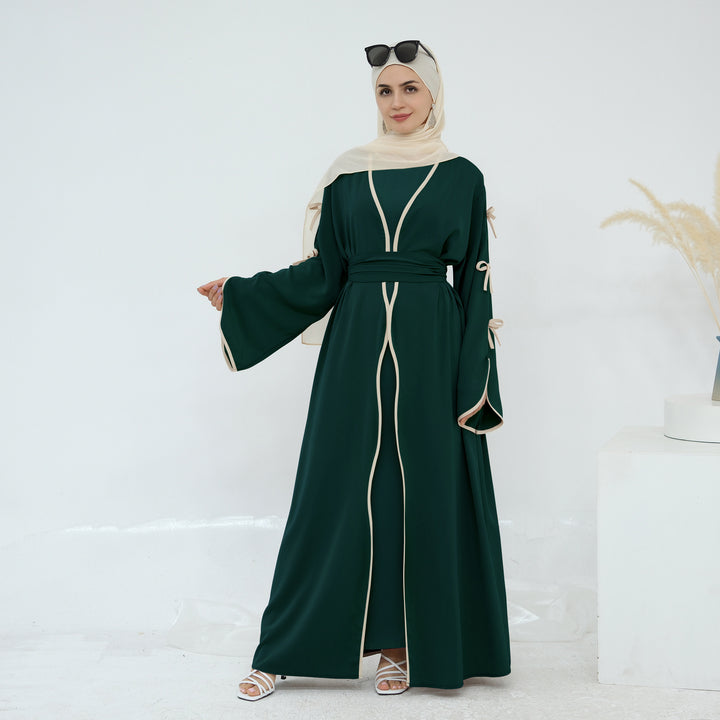 The Ribbon Drape Abaya Set
