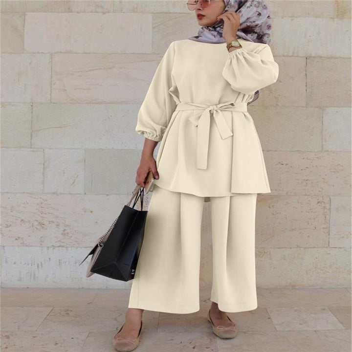 Set Elegant Two Piece Modest Outfit